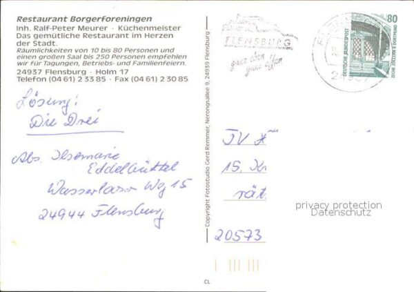 Flensburg Restaurant Borgerforeningen – Bild 2