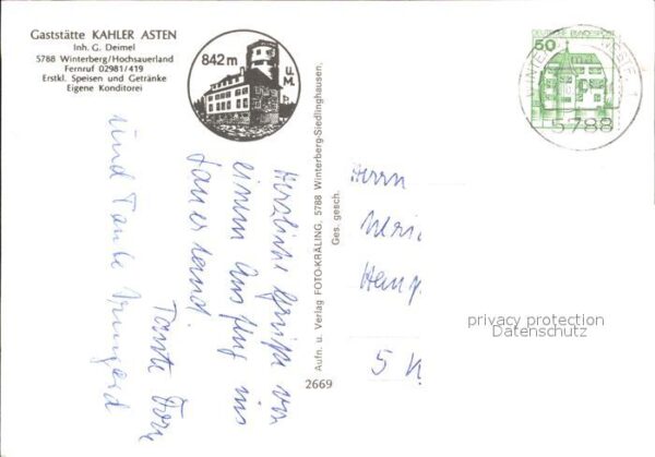Winterberg Hochsauerland Gaststätte Kahler Asten – Bild 2