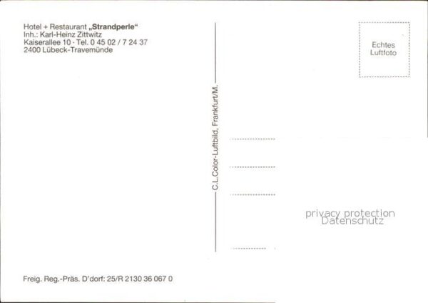 Luebeck Hotel Strandperle Fliegeraufnahme – Bild 2