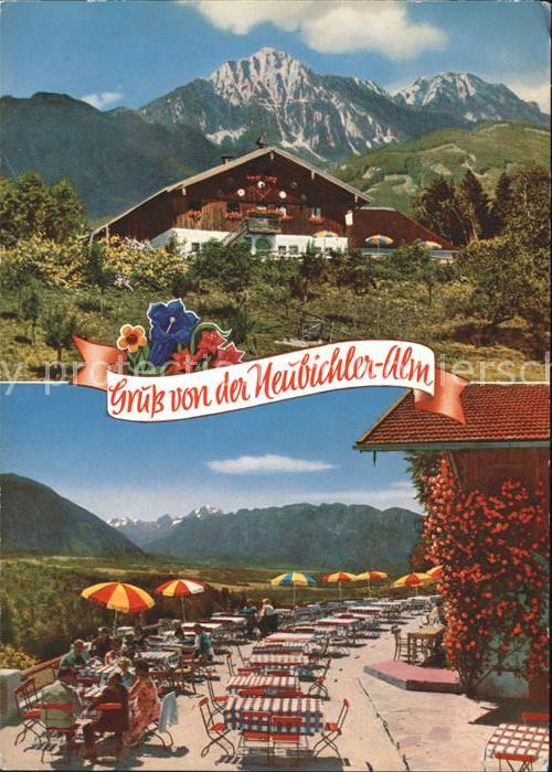 Piding Berggaststätte Neubichleralm Terrasse