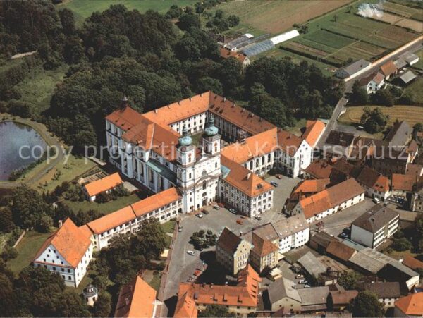Waldsassen Cistercienserinnen Abtei Fliegeraufnahm