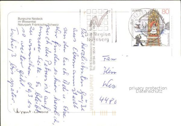 Wiesenttal Burgruine Neideck Fliegeraufnahme – Bild 2