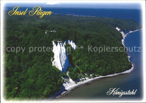 Insel Ruegen Königsstuhl Fliegeraufnahme