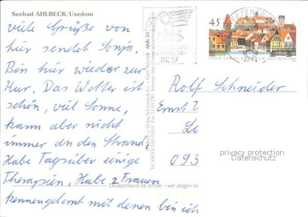 Ahlbeck Ostseebad Insel Usedom Fliegeraufnahme – Bild 2