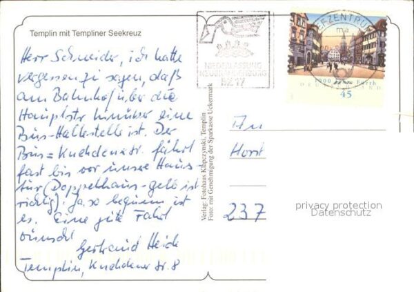 Templin mit Templiner Seekreuz Fliegeraufnahme – Bild 2