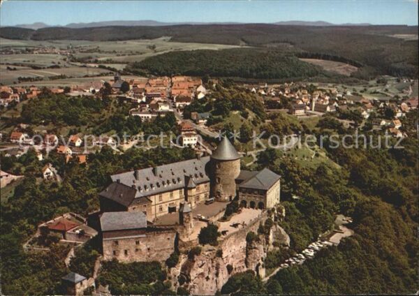 Waldeck Edersee Schloss Waldeck Fliegeraufnahme