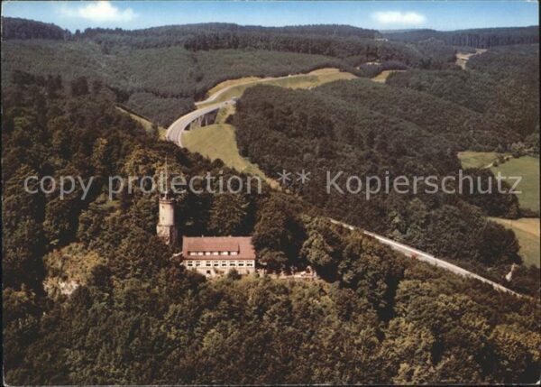 Bad Driburg Iburgplateau mit Sachsenklause und Umge