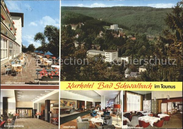 Bad Schwalbach Hotel Terrasse Eingangs und Lesehalle S