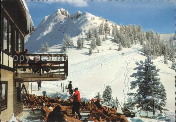 Fuessen Allgaeu Tegelberg Panorama Berggaststätte mit B