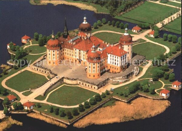 Dresden Moritzburg Jagdschloss Fliegeraufnahme