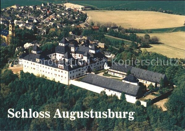 Augustusburg Schloss Augustusburg Fliegeraufnahme