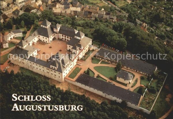 Augustusburg Schloss Augustusburg Fliegeraufnahme