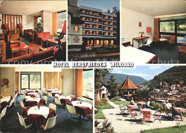 Wildbad Schwarzwald Hotel Bergfrieden Gasträume Zimmer Terr