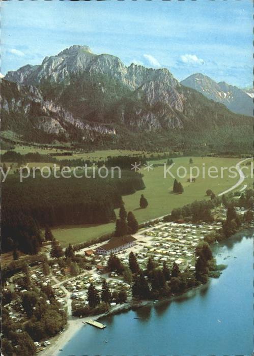 Schwangau Campingplatz am Bannwaldsee Fliegeraufn