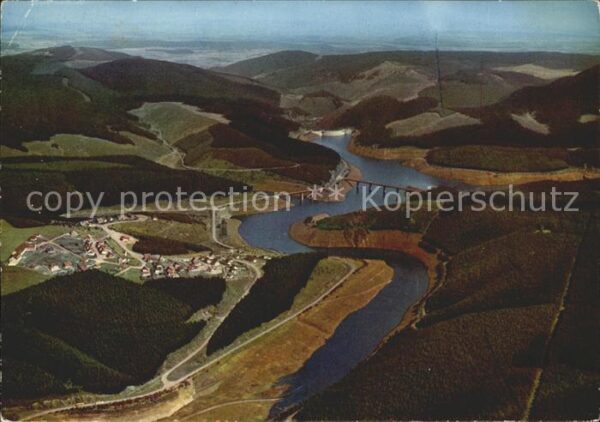 Okertalsperre im Harz Fliegeraufnahme
