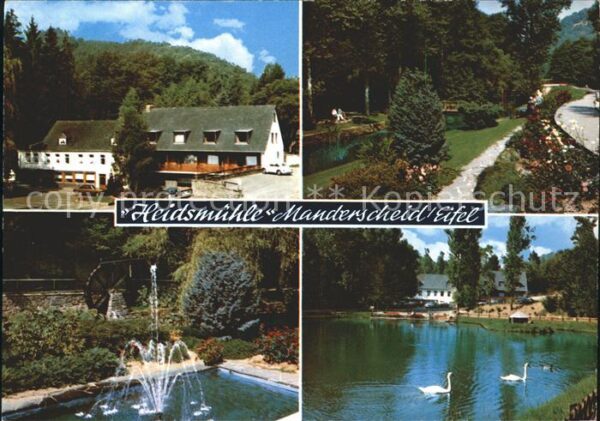 Manderscheid Eifel Hotel Restaurant Cafe Heidsmühle Fontän