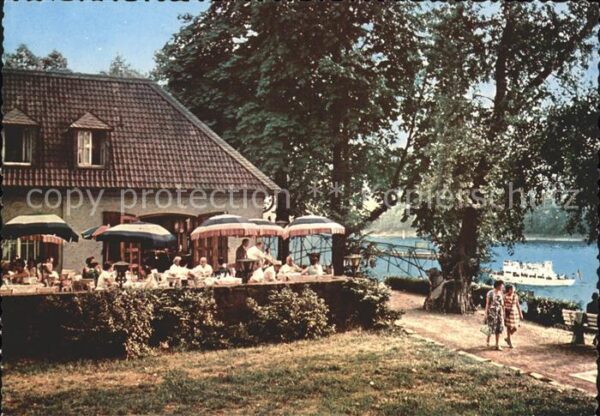 Bad Honnef am Rhein Cafe auf Insel Grafenwerth