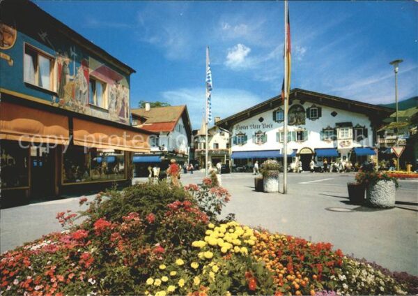Oberammergau Dorfstrasse Partie