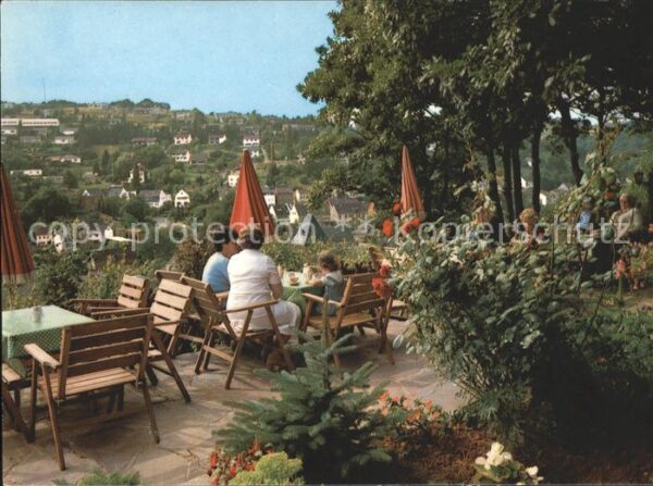 Bad Muenstereifel Waldcafe Dachsbau Gartenterrasse