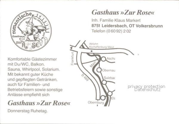 Leidersbach Gasthaus zur Rose – Bild 2