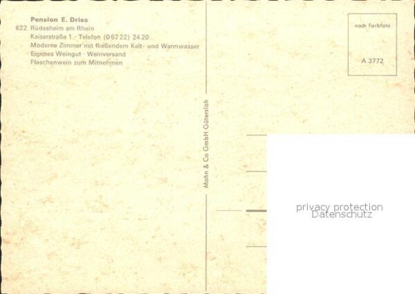 Ruedesheim Rhein Pension Dries – Bild 2