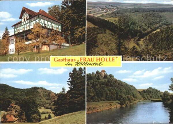 Hoellental Hessen Gasthaus Frau Holle Landschaftspanorama