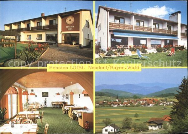Neudorf Grafenau Pension Loibl Gastraum Liegewiese Ortsa