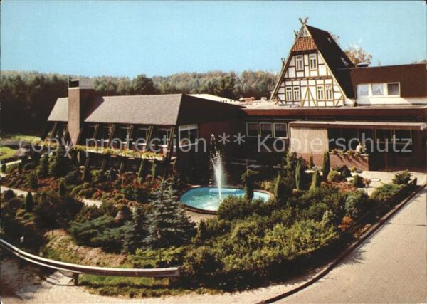 Walsrode Lueneburger Heide Restaurant Luisenhöhe Park Fontäne