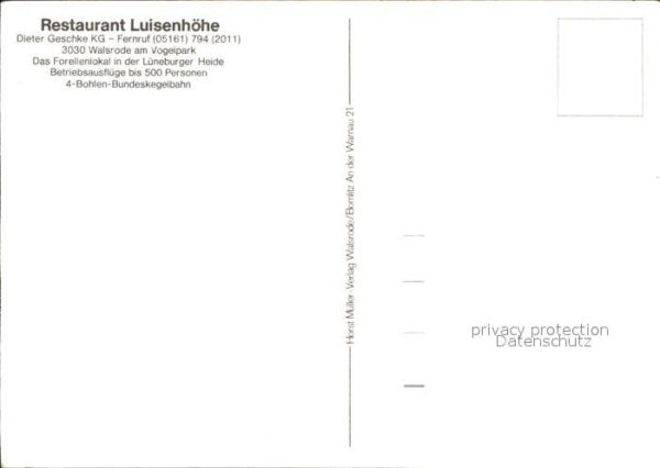 Walsrode Lueneburger Heide Restaurant Luisenhöhe Park Fontäne – Bild 2