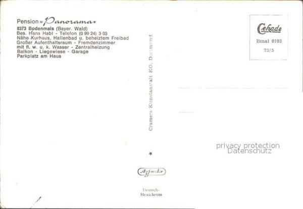 Bodenmais Pension Panorama – Bild 2