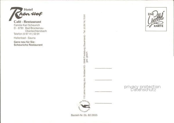 Oberleichtersbach Hotel Rhön Hof Cafe Restaurant – Bild 2