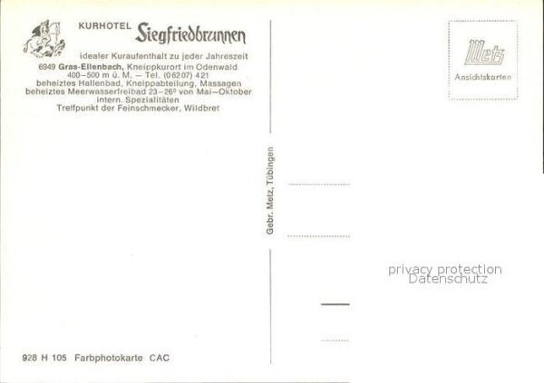 Gras-Ellenbach Kurhotel Siegfriedbrunnen Beheiztes Mee – Bild 2