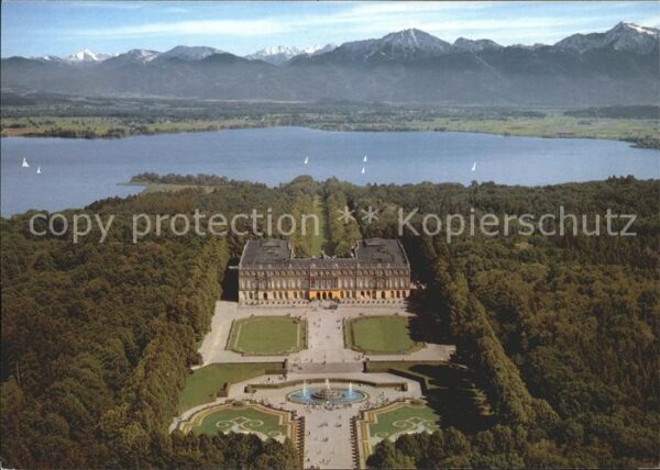 Herrenchiemsee Prunkschloss Herrenchiemsee Fliegeraufn