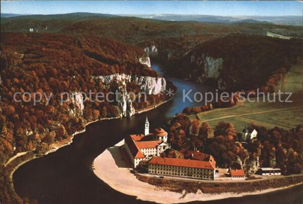 Weltenburg Kelheim Kloster Weltenburg mit Donaudurchbruch