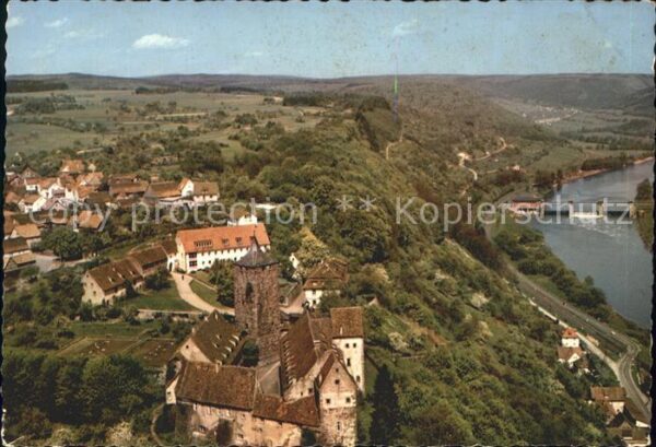 Rothenfels Unterfranken Burg Rothenfels Fliegeraufnahme