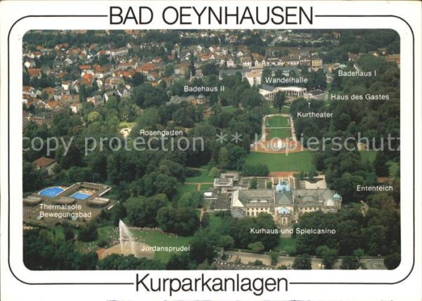 Bad Oeynhausen Kuranlagen Fliegeraufnahme