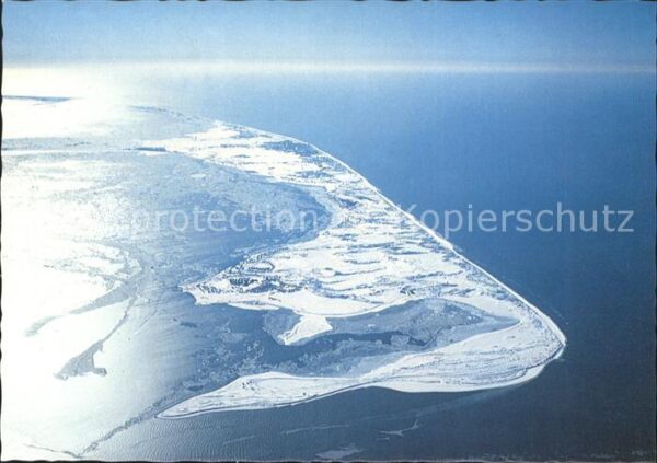 Sylt im Winter Fliegeraufnahme