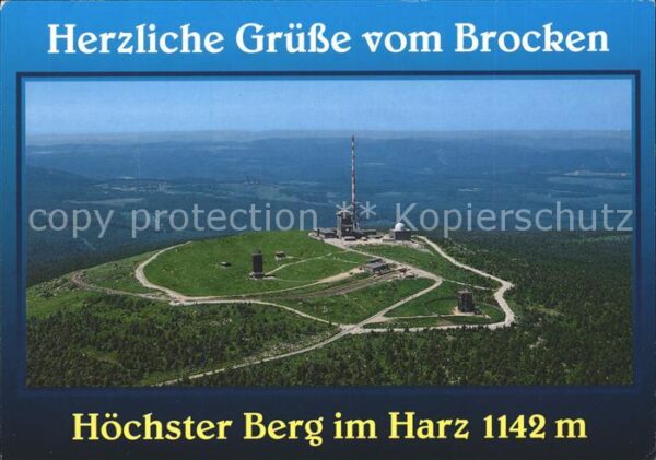 Brocken Harz Fliegeraufnahme