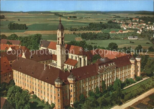 Ochsenhausen Ehem Benediktinerkloster Fliegeraufnahm