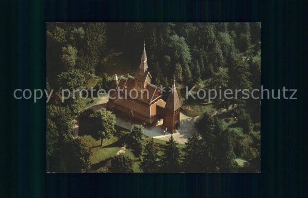 Hahnenklee-Bockswiese Harz Nordische Stabkirche Fliegeraufnahme