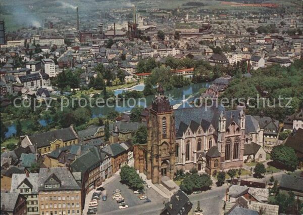 Wetzlar Lahnstadt Kirche Fliegeraufnahme