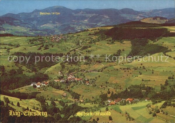 Haeg-Ehrsberg mit Belchen Fliegeraufnahme