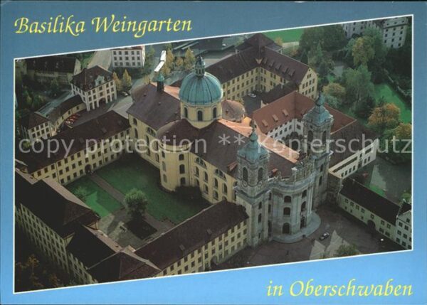 Weingarten Wuerttemberg Basilika Weingarten Fliegeraufnahme
