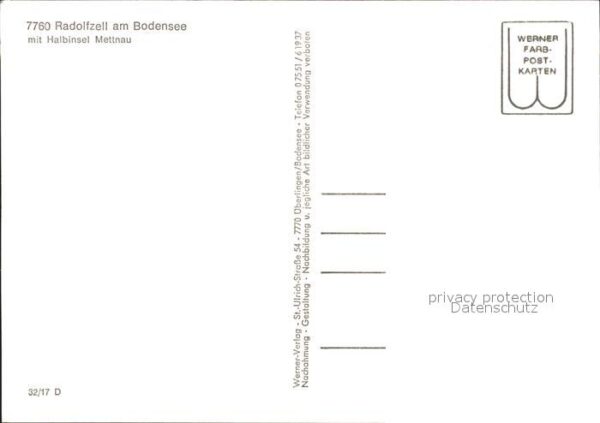 Radolfzell Bodensee mit Halbinsel Mettnau Fliegeraufnahme – Bild 2