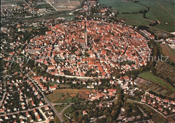 Noerdlingen Fliegeraufnahme der Fa Carl Zeiss Oberk