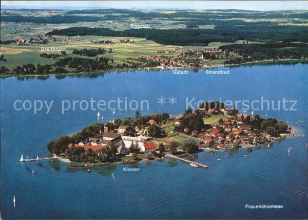 Frauenchiemsee Benediktinerinnen Kloster Fliegeraufnah