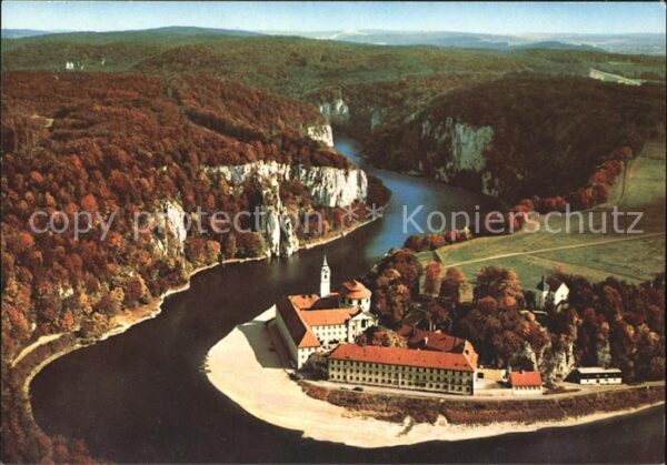 Weltenburg Kelheim Kloster Weltenburg mit Donaudurchbruch
