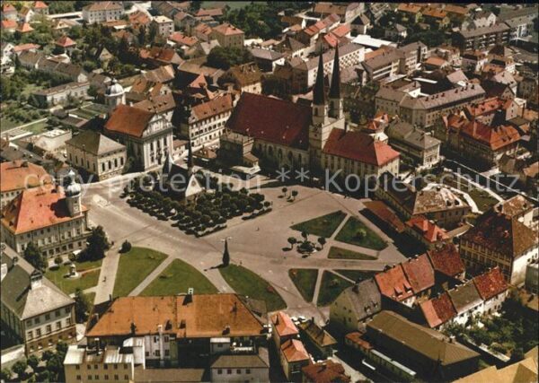 Altoetting Kapellplatz Fliegeraufnahme
