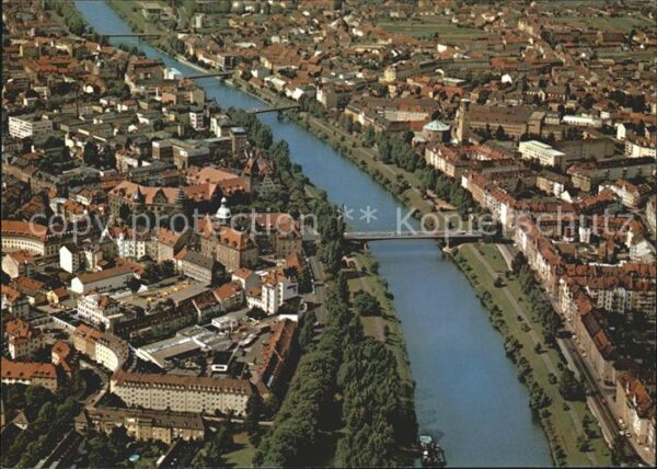 Bamberg mit Europakanal Fliegeraufnahme