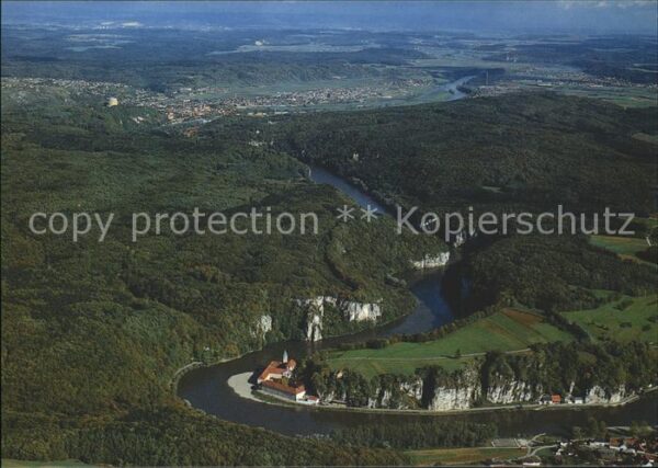 Weltenburg Kelheim Kloster Weltenburg mit Donaudurchbruch